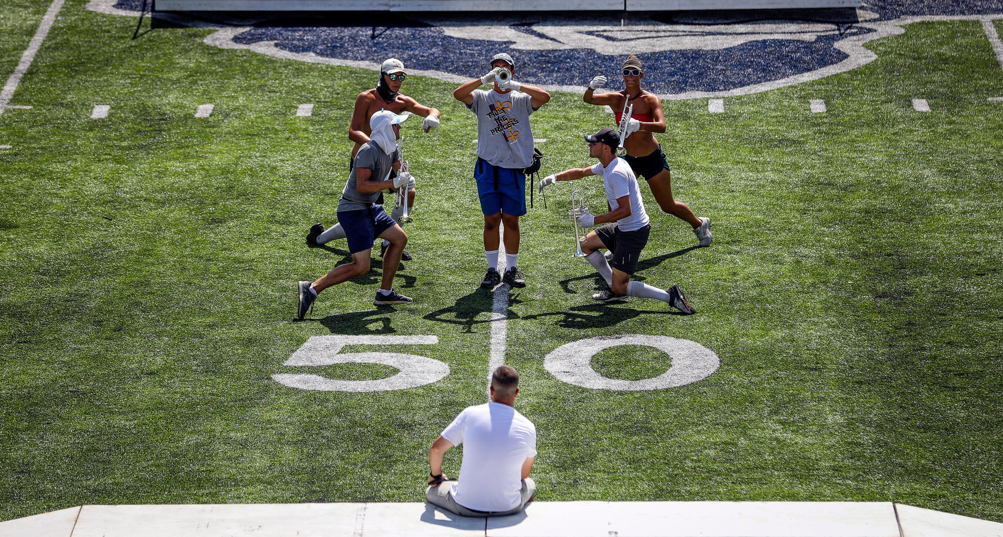Cadets practicing at Mines